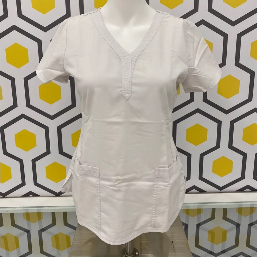 Women’s White Scrub Top
